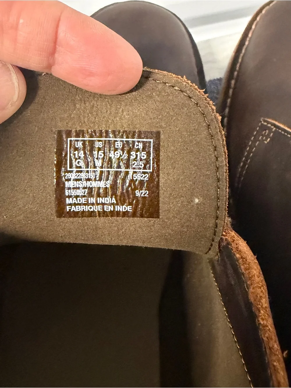 Clarks Originals Desert Boots Men Size 15 Wide Brown Leather Chukka Boots